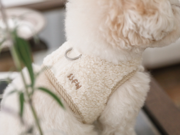 モコモコ ハーネス & リード | Love Walk Fluffy Harness & Leash