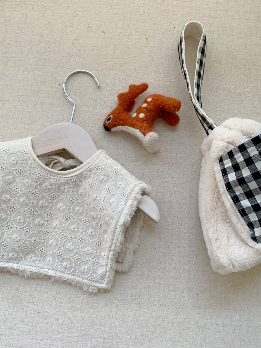 リバーシブルビブ (キッズ用) | Mink Warmer Bib (Kids)