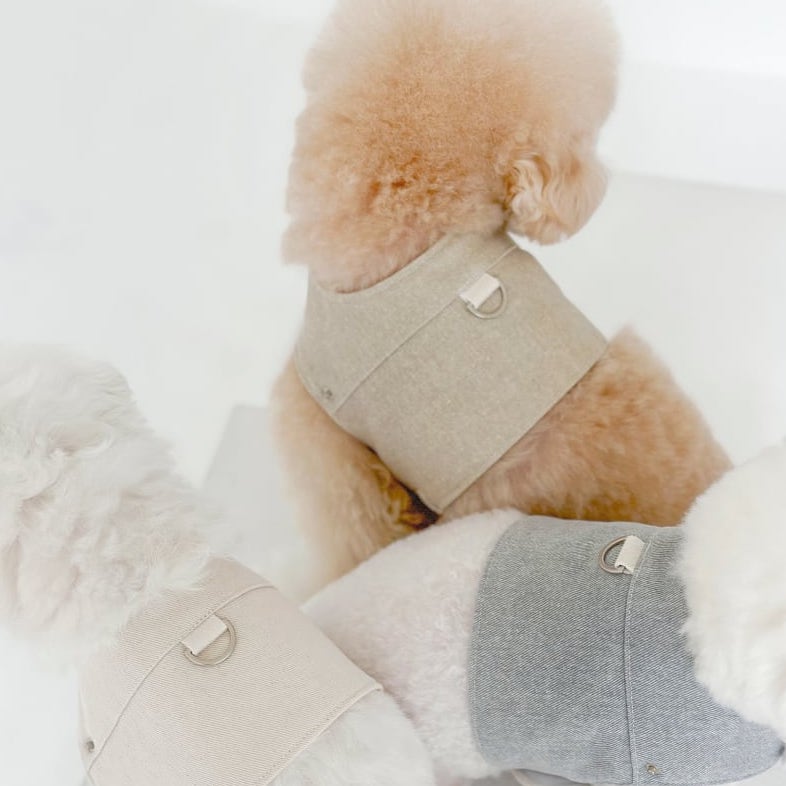 ピグメントハーネス & リード (ベージュ) | Pigment Harness & Leash