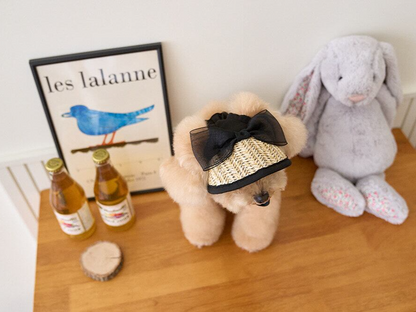 ブラックリボンサンキャップ | Black Ribbon Sun Cap