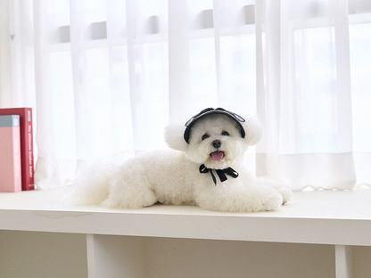 ブラックリボンサンキャップ | Black Ribbon Sun Cap