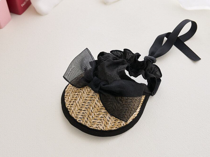 ブラックリボンサンキャップ | Black Ribbon Sun Cap