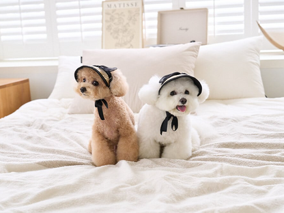 ブラックリボンサンキャップ | Black Ribbon Sun Cap