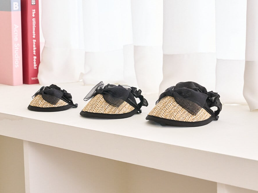 ブラックリボンサンキャップ | Black Ribbon Sun Cap